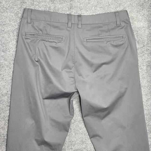 Rhone Commuter Slim Pants‎ Mens 32 Performance Chino Stretch Travel Golf Gray - Picture 9 of 9